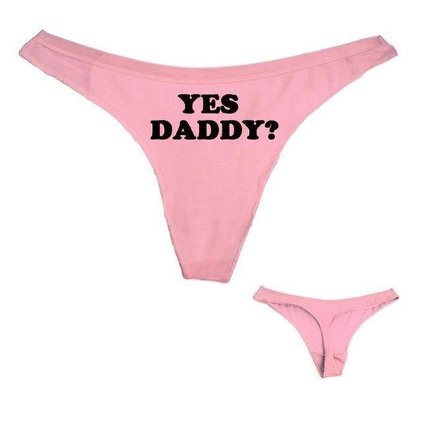 Yes Daddy Thong Ddlg Women Underwear Panties Erotic Panties