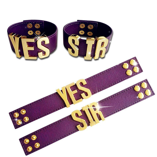 Yes Sir Leather Cuffs Ddlg Littles Accessories Cuffs & Shackles