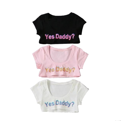 Yes Daddy Micro Crop Top Ddlg Clothing Other Erotic Clothing