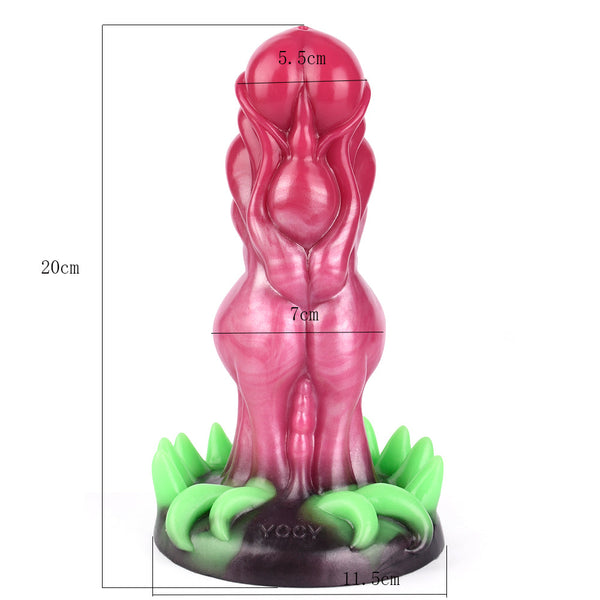 Rose Garden Liquid Silicone Realistic Dildo Unisex Sex Toys Realistic Dildos