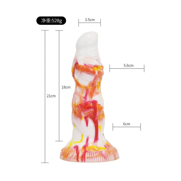 Realistic Silicone Dildo 21Cm Flexible Anal Plug Fantasy Dildos